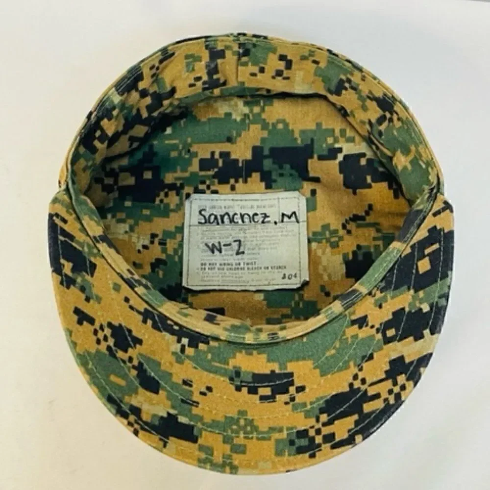 USMC 8-Point Jungle Cover - Marine Corps Digital Jungle Utility Hat- Size S Exce